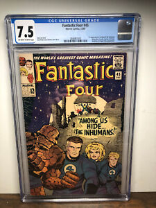 Fantastic Four #45 CGC 7.5 1st App  Of The Inhumans Black Bolt Marvel Stan Lee