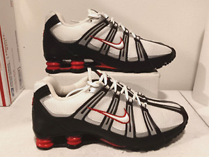 Nike Shox Turbo White Gym Red Black Men's Shoes Sneakers Size 12 EXCELLENT RARE