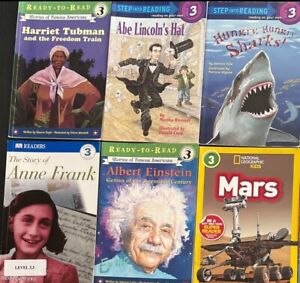 New Listing22  LEVEL 2 & 3 Grade 2-4 Non Fiction Book Lot History Science