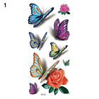 Semi-permanent Tattoos Butterfly Rose Flower Body Decal Water Transfer Tattoo Ḿ