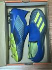 Adidas Mens X 18+ FG Blue Yellow Soccer Cleats Elite Size 11.5