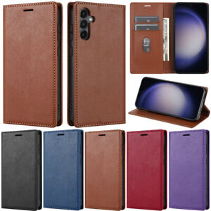 Litchi Wallet Flip Leather Cover Case For Samsung A35 A25 A15 A54 A34 A53 A05S