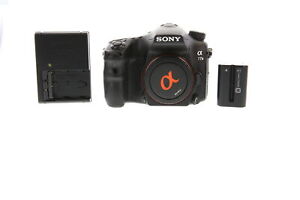 Sony Alpha ILCA-A77 II Digital SLR Black Camera Body with Battery and Charger