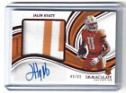 2023 PANINI IMMACULATE COLLEGIATE RED FOIL ROOKIE PATCH AUTO JAYLIN HYATT 46/55