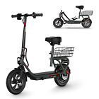 SISIGAD Electric Scooter for Adult Folding Scooter with Seat&Carry Basket UL2849