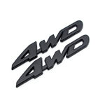 2x Door Fender Black Metal 4WD Off-Road Badge 4 Wheel Drive Rear Trunk 3D Emblem
