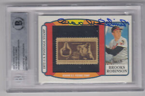 2021 Topps Heritage Brooks Robinson 1972 Stamp SIGNED AUTOGRAPHED 40/50 #PSRBR
