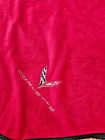 CORVETTE Logo Red Waterproof Fleece Stadium Blanket/ Picnic Blanket Approx 58X48