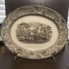 Mid 19 Century German Ironstone Platter By R.Hammersley 13 Inches Wide