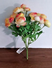 New ListingMini Ranunculus Bouquets Silk Flowers  orange/yellow