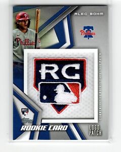 Alec Bohm RC 2021 Topps 1st MLB RC Rookie Logo Patch Card Philadelphia Phillies