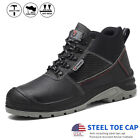 US Mens Shoes Waterproof Work Boots Indestructible Steel Toe Shoes Safety Shoes