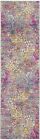 10' Pink And Ivory Coral Power Loom Runner Rug