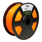 Fluorescent Orange PLA 1.75mm WYZworks 3D Printer Premium Filament 1kg/2.2lb