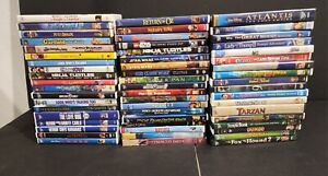 Lot of 56 Kid Family DVDs Disney TMNT Star Wars