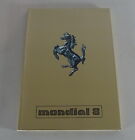Owner's Manual / Uso E Manutenzione/Notice D´Entrien Ferrari Mondial 8 By 198