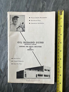 EARLY Gil Hebard Gun Sales Catalog 1961 Knoxville Illinois Pistol Accessories
