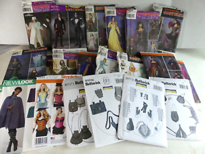Lot of 21 Simplicity Pattern Costumes Adults Cosplay Butterick History Medieval