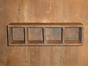 OLD VINTAGE ORIGINAL EARLY ATTIC SURFACE PRIMITIVE HANGING CUBBY HOLE BOX aafa