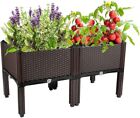 Raised Garden Bed with Legs Planters for Outdoor Plants Planter Box