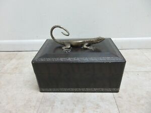 New ListingMaitland Smith Lizard Leather Keepsake Coffee Table Box
