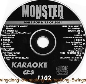 MALE POP 2001 MONSTER HITS KARAOKE CD+G VOL-1102  NEW In White Sleeve