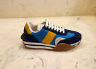 New! Tom Ford 'James' Low Top Running Sneakers Blue Yellow Mens 10 US MSRP $990