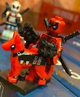 New! Sealed With Stand - Deadpool with Dog Marvel X-Men DC Hero Lego Toy Figure