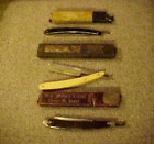 Old Straight Edge Razors - set of 3 - W.H. MORLEY & Sons - Well Used with Boxes