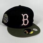 Brooklyn Dodgers MLB Black Olive 59FIFTY New Era Hat Size 7 5/8