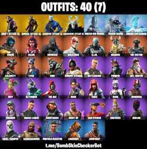 40 Outfits FN, Omega Stage 5, Wingman, Ragnarok, Wild Card, Lynx, Drift,Calamity