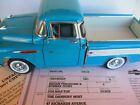 DANBURY MINT 1957 Turquoise Chevrolet Cameo Carrier In BOX W/PAPERWORK 🚀