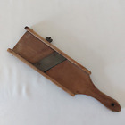 Vintage Wooden SLICER Mandolin Wood Kitchen Primitive Hand Held 12.5 inches