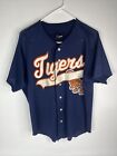 Vintage Wilson Detroit Tigers Button Up Baseball Jersey- Made in USA Large #11