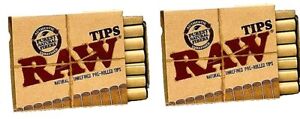 2x RAW PRE-ROLLED TIPS Filter Tips *Great Price* *USA Shipped!*