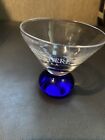 Belvedere Cobalt Blue Bubble Ball Base Shot Glass Cordial Liquor Barware