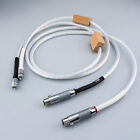 Silver Plated OCC HiFi Audio RCA To XLR Interconnect Cable Balanced Signal Cable