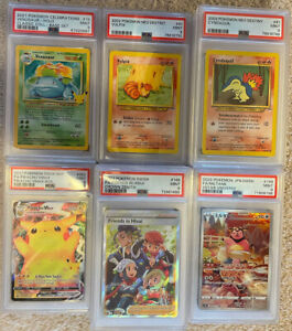 10 PSA Graded Pokemon Card Slab LOT ONLY Bulk Wholesale MIN 1x PSA 10