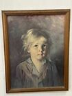 New ListingAntique Oil Painting On Canvas Of a Crying Girl by Giovanni Bragolin ,1960-1970