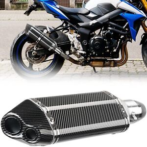 Universal Motorcycle Exhaust Silencers Mufflers Exhaust Dual Hole 51mm (For: Indian Roadmaster)