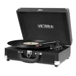 Victrola Suitcase Record Player with 3-speed Turntable，free shipping