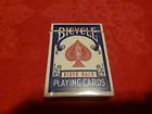 VINTAGE PLAYING CARD SEALED DECK BICYCLE RIDER BACK PLAYING CARDS BLUE SEALED