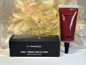 MAC LIPMIX Lip Pigment Cream Color Stain CRIMSON Full Size NEW IN BOX Free Ship