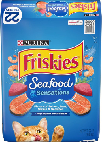 Friskies Seafood Sensations Dry Cat Food 22LB