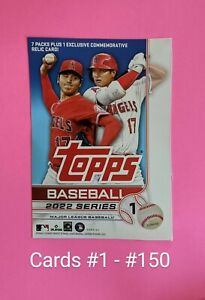 2022 Topps Series 1 Baseball Cards - Pick Your Card & Complete Your Set #1-150