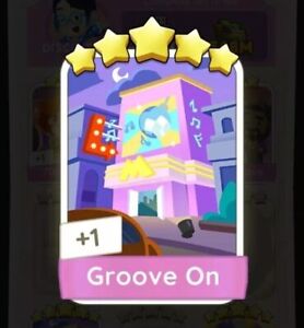 Monopoly Go 5 Star Card Sticker ⭐⭐⭐⭐⭐ Set 18 Groove On