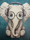 Amazon 10th Generation Kindle Paperwhite Cover Fun Elephant Print Used But Like
