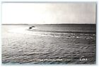 1946 Speedboat Scene Lake Okoboji Milford Iowa IA RPPC Photo Vintage Postcard