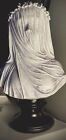 Veiled Lady Resin Sculpture 9.5” Renaissance Reproduction Beautiful Bust Statue