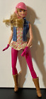 2014 Hop On Horse Barbie Doll with Helmet Horseback Riding Rider Mattel Toy 12”